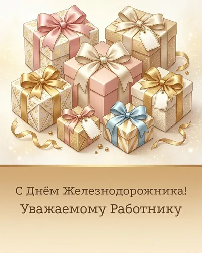 открытка с днём железнодорожника!